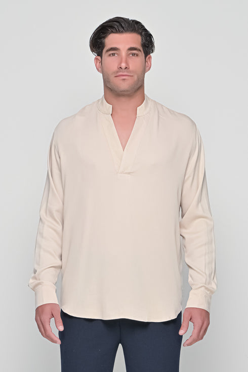 Notched Neck Shirt